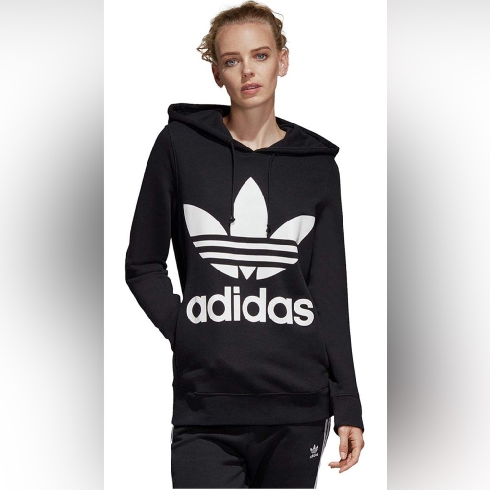 EUC Adidas Originals Women’s Trefoil Hoodie, size M - Picture 1 of 3